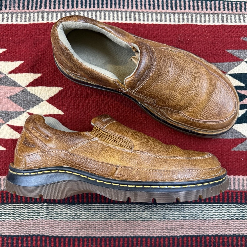 Dr. Martens 8B79 Brown Leather Casual Loafers Men's Size 10 US/9 UK Slip On